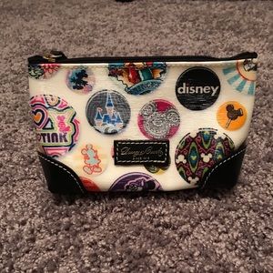Dooney and Burke Disney buttons zip pouch